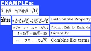 four OPERATIONS ON RADICALS expressions.pptx