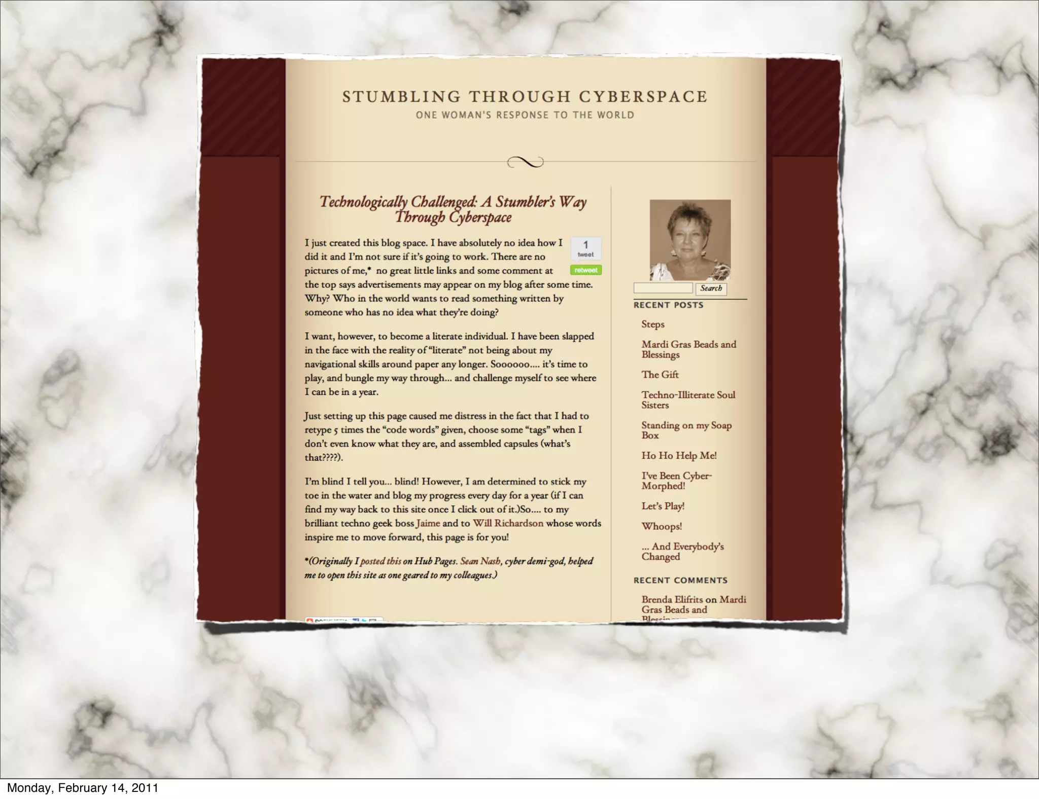 Monday, February 14, 2011
 