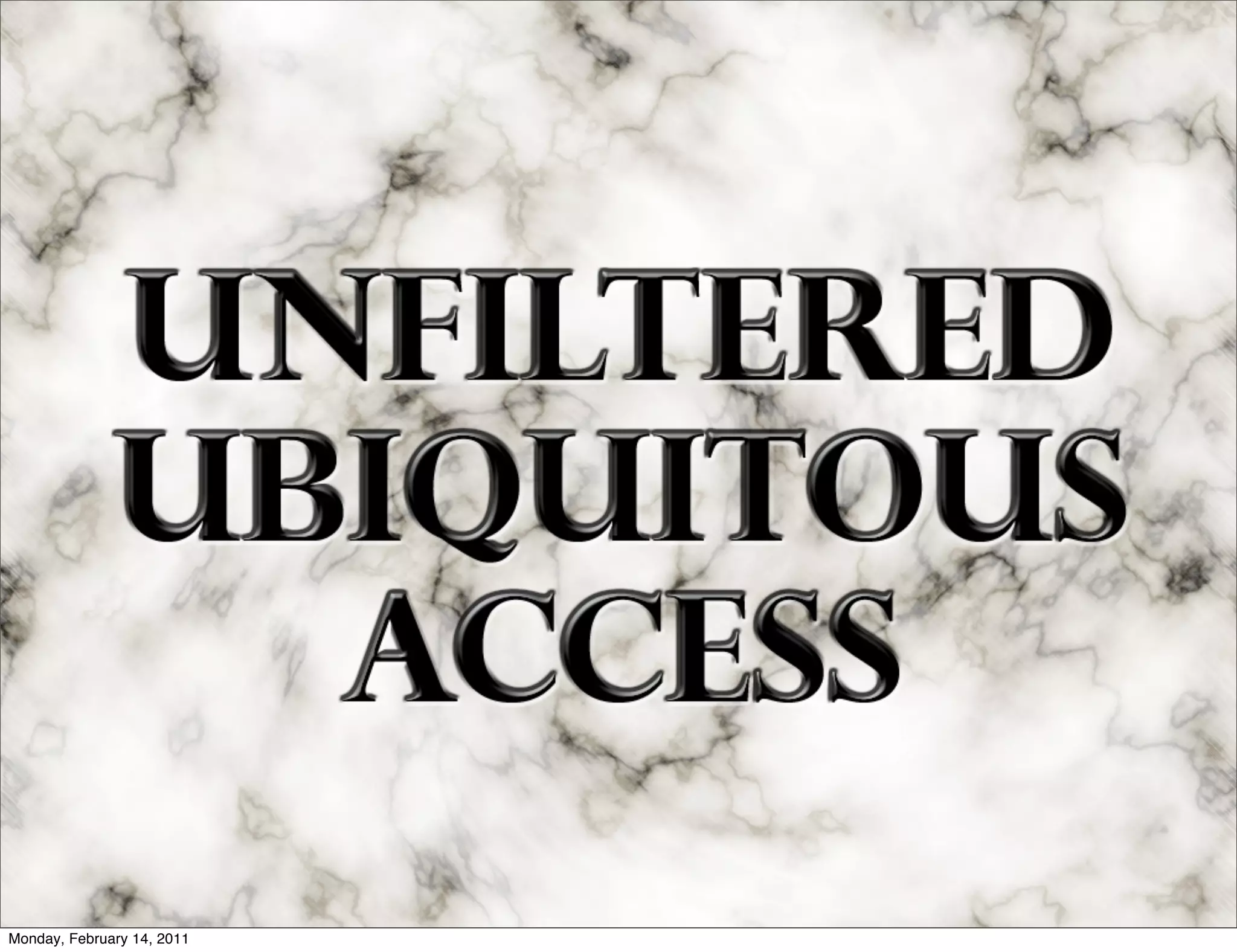 Monday, February 14, 2011
 