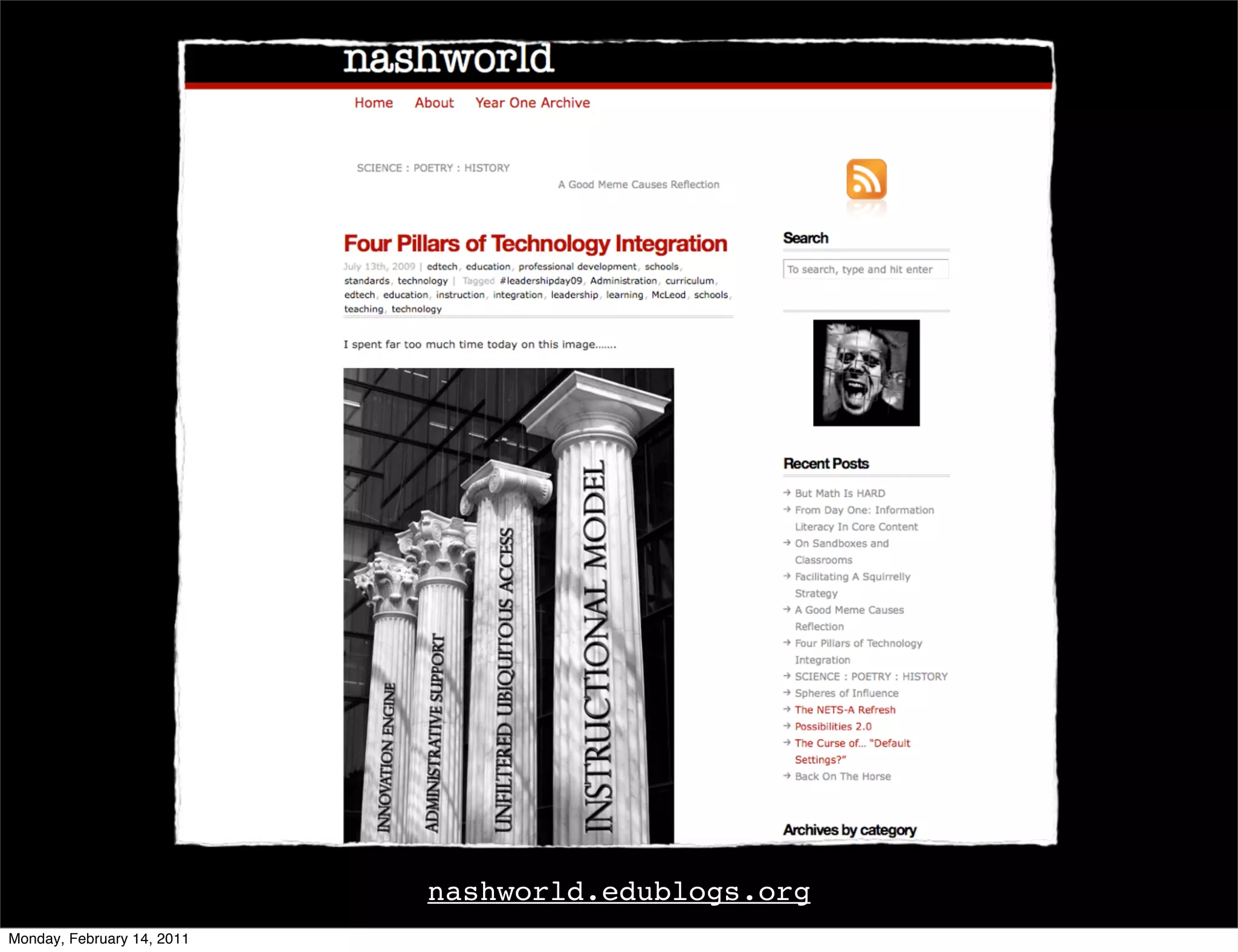 nashworld.edublogs.org
Monday, February 14, 2011
 