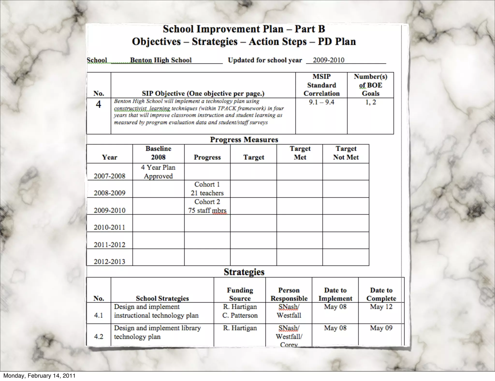 Monday, February 14, 2011
 