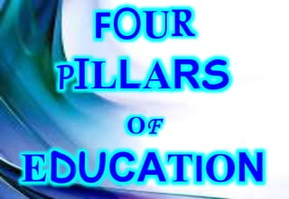 FOUR
PILLARS
OF
EDUCATION
 