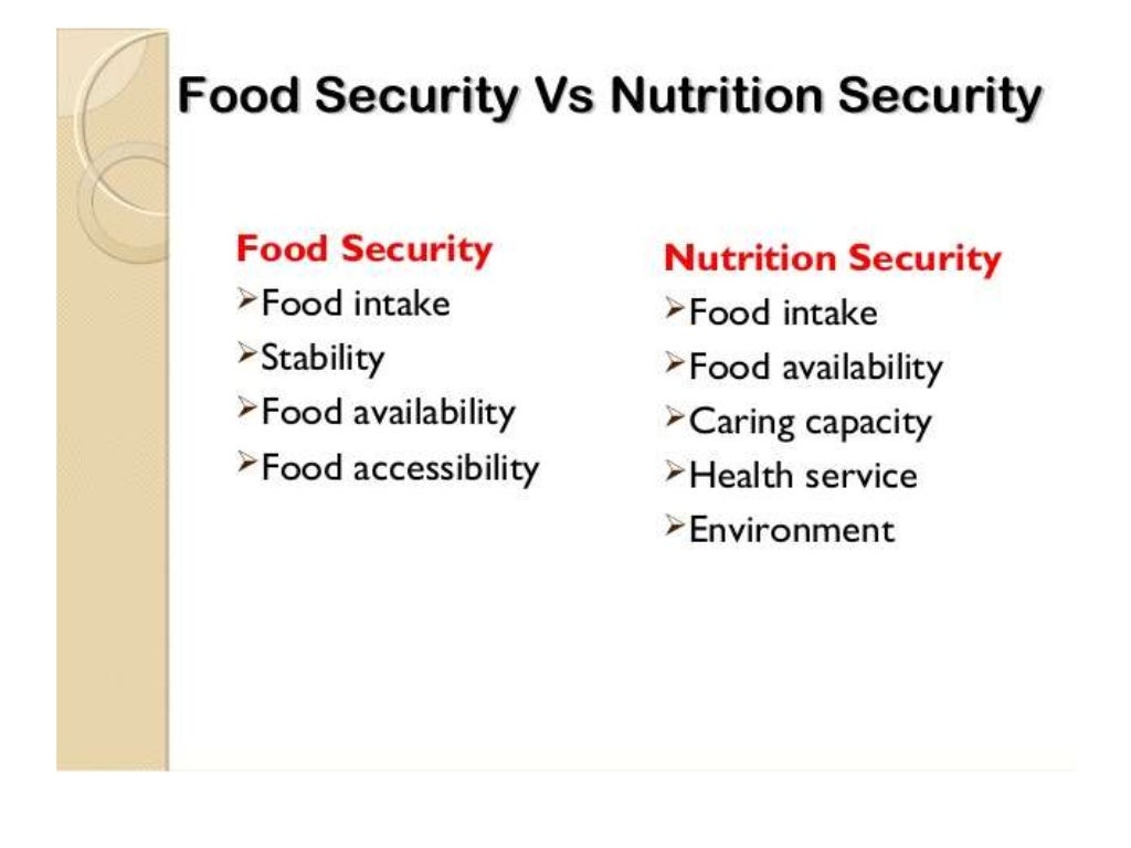Four pillars of food security a lecture by Mr Allah Dad Khan