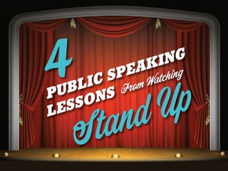 As you navigate through your public speaking
career, you will learn from failures. You will
learn your strengths, what res...