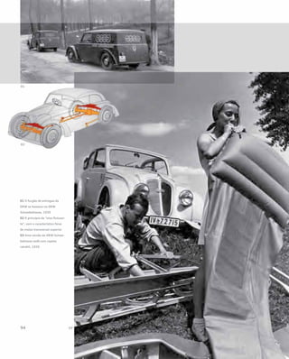 01 O furgão de entregas da
DKW se baseava no DKW
Schwebeklasse, 1935
02 O princípio do “eixo flutuan-
te”, com o característico feixe
de molas transversal superior
03 Uma versão do DKW Schwe-
beklasse sedã com capota
retrátil, 1935
 