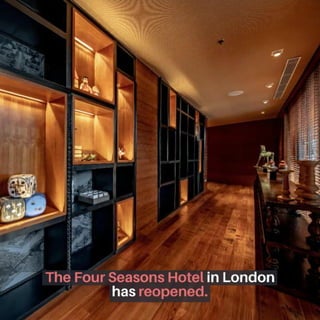 The Four Seasons Hotel London at Park Lane has reopened