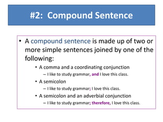 Four sentence types | PPT