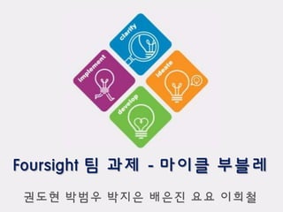 Foursight 팀 과제 - 마이클 부블레
권도현 박범우 박지은 배은짂 요요 이희철

 
