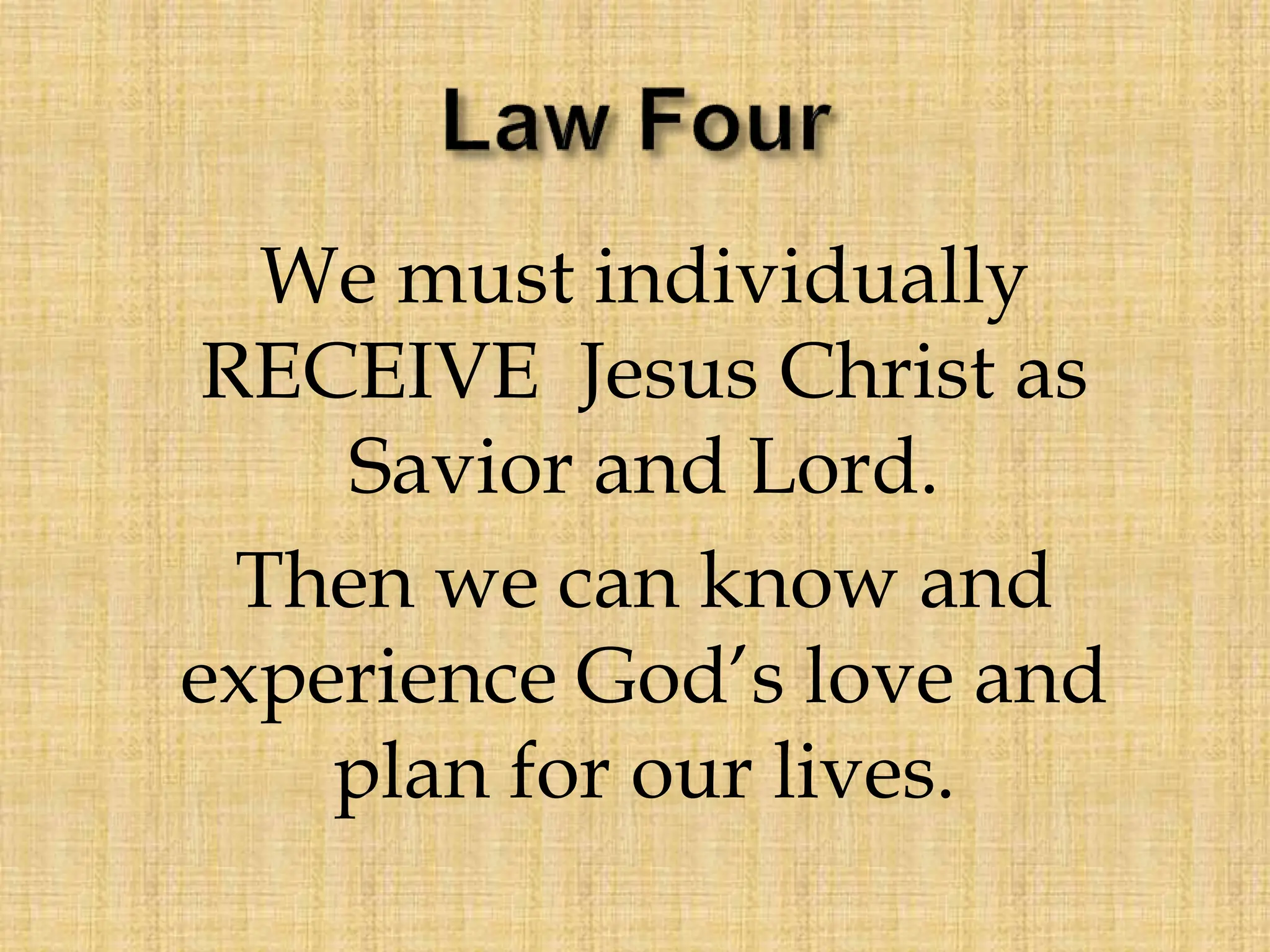 four spiritual laws by cru english version PDF Christianity