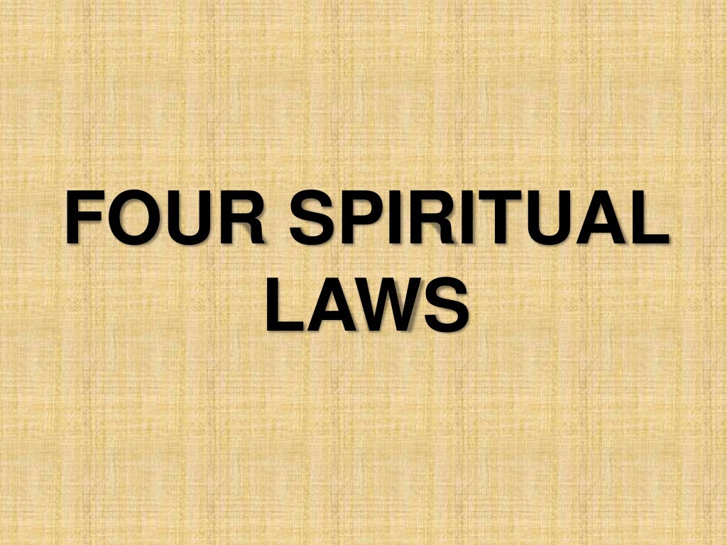 Four spiritual laws