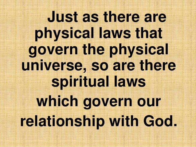 Four spiritual laws