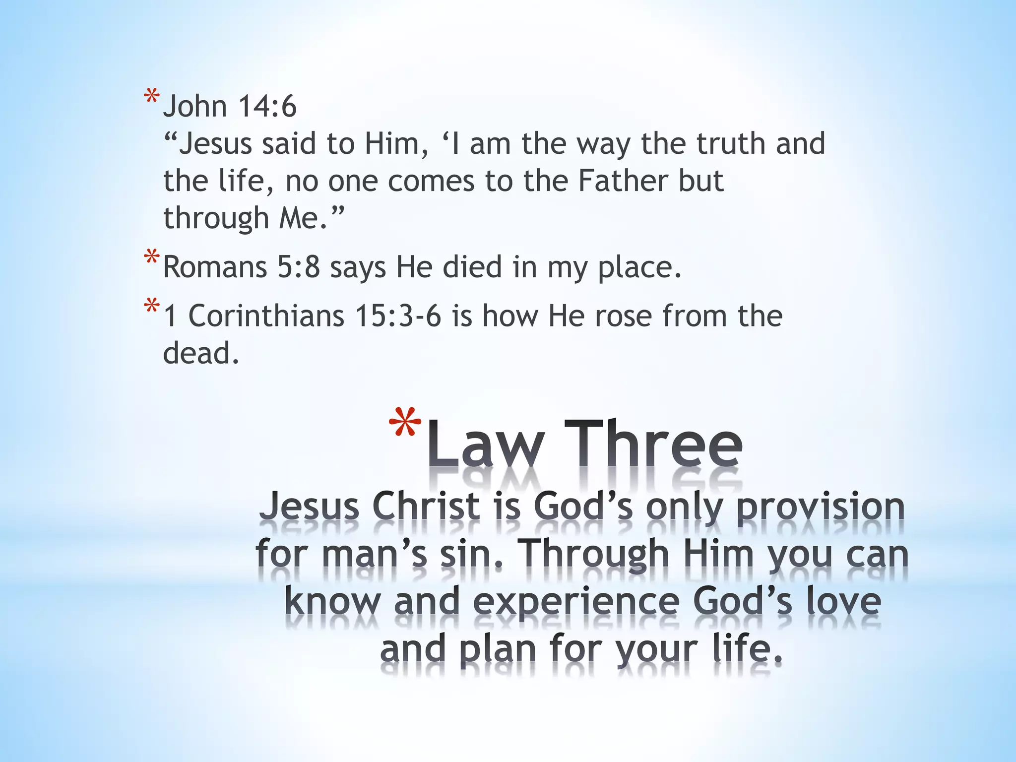 Four spiritual laws | PPTX