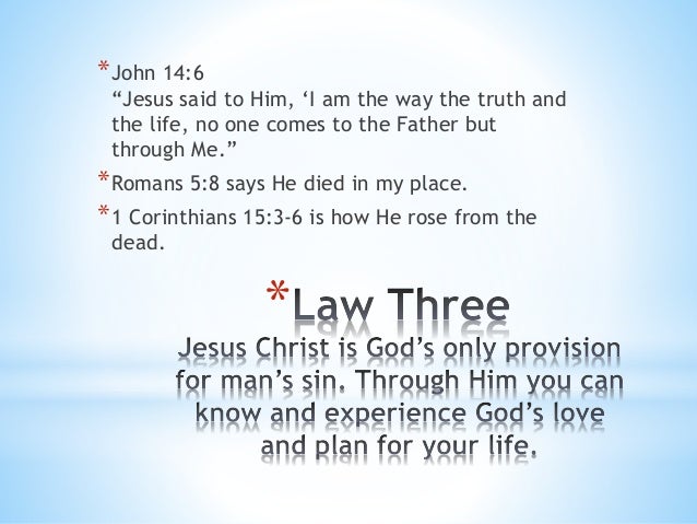 Four spiritual laws