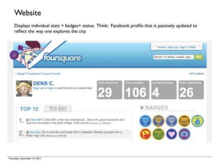 Foursquare's 1st Pitch Deck