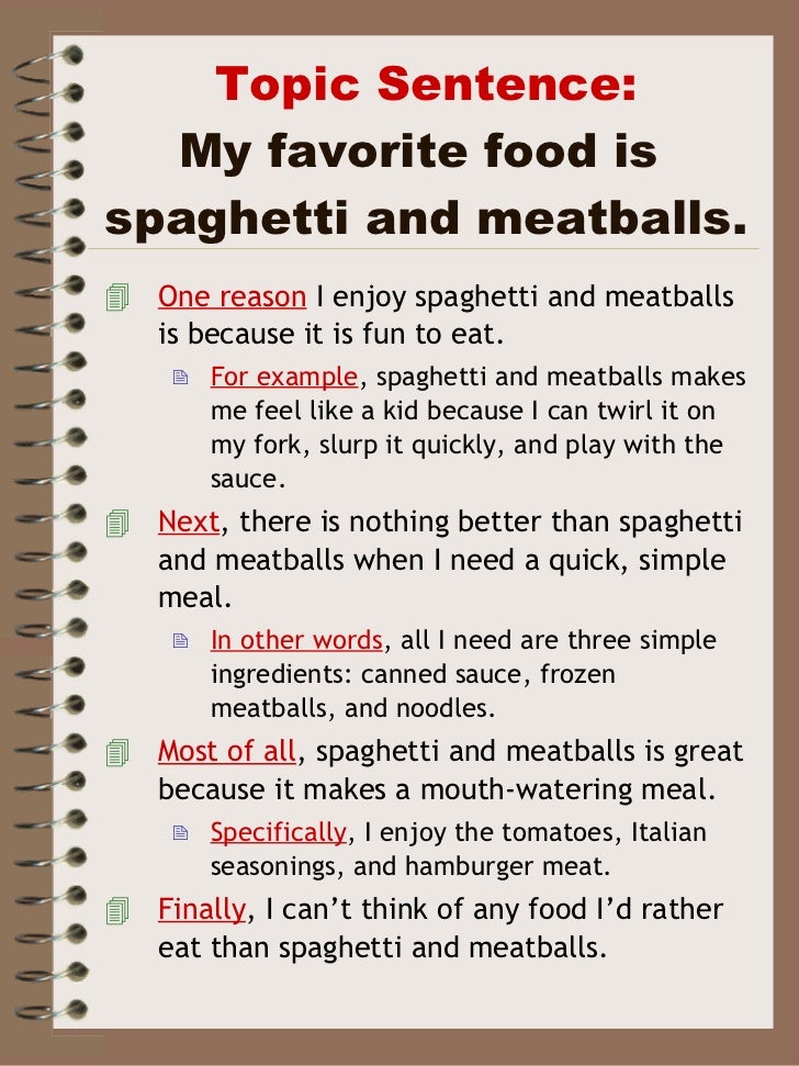 descriptive essay on my favourite food pasta