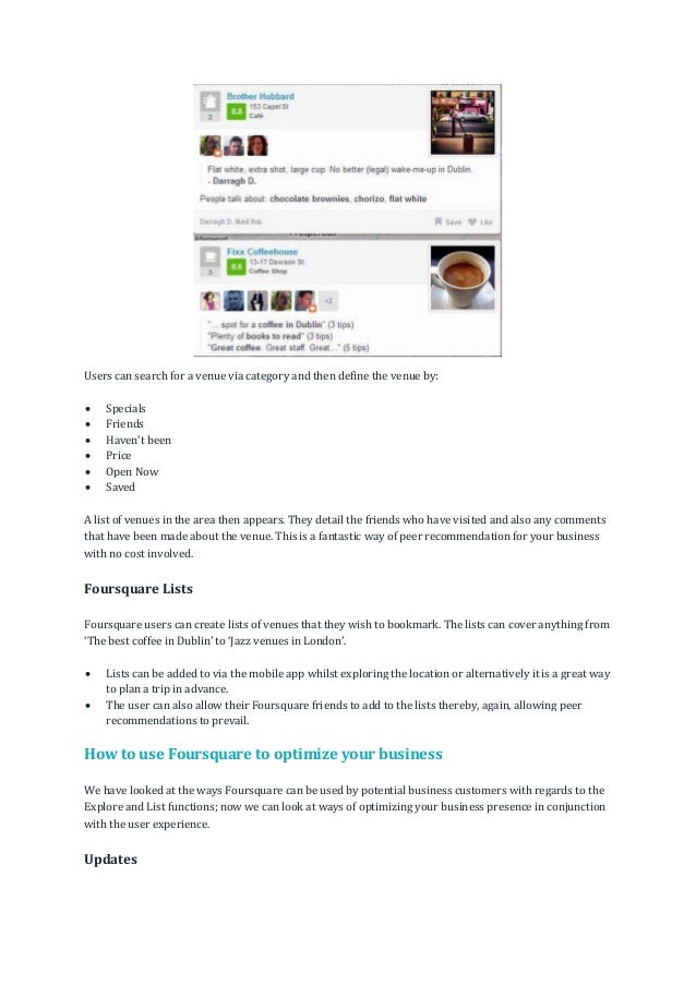 Foursquare For Business A Guide To Location Based Social Networking