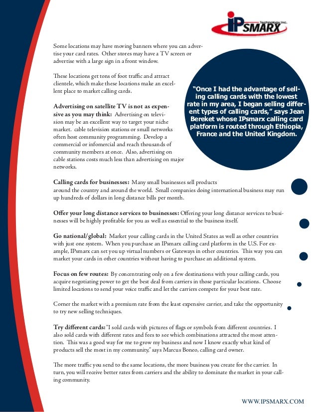 Fourteen Proven Marketing Strategies For Calling Cards