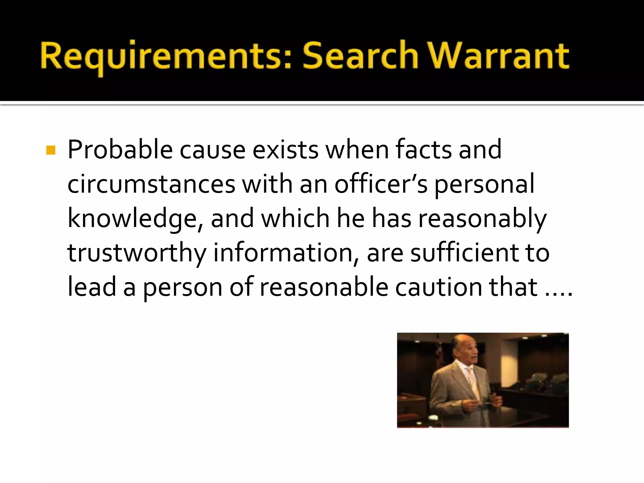The more closely related the property is related to domestic life, the more like it will be considered as curtilage.Case law continuedMapp:  holding that evidence obtained by an illegal search and seizure  (in violation of the 4th and 14th Amendments)  is inadmissible in a state court.This is known as the Exclusionary Rule.It is a judicially created remedy and not a personal constitutional right.  