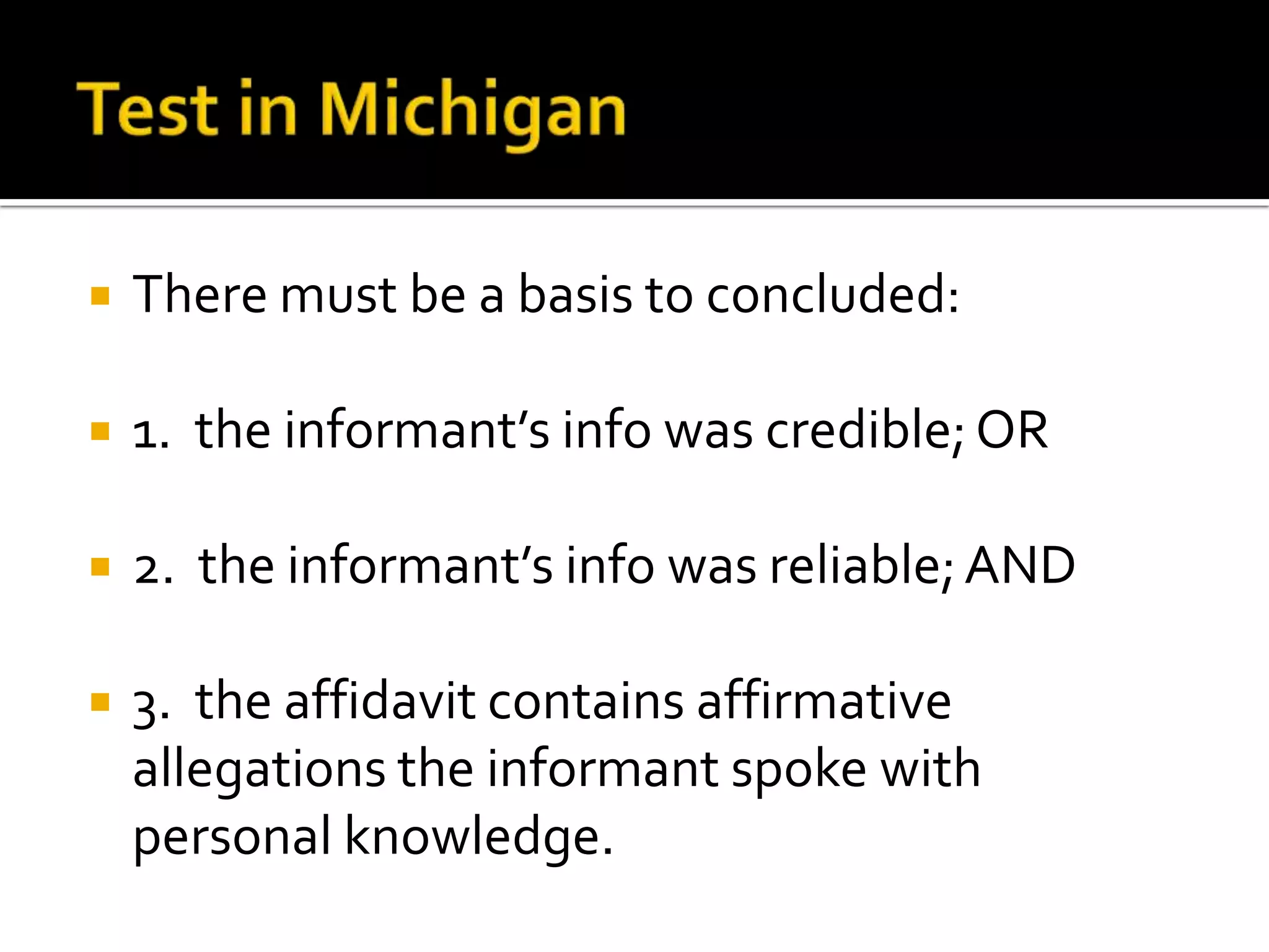 Balance the purpose (deterrence of police misconduct) against its cost (exclusion of evidence). Breaking the chain of tainted evidenceGenerally, the court will not apply the rule if it is unlikely to deter police misconduct.Three ways to break the chain of tainted evidence:1.  Independent source2.  Intervening act of free will by the defendant3.  Inevitable discovery