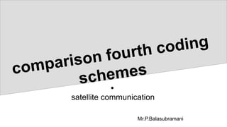 satellite communication
Mr.P.Balasubramani
 