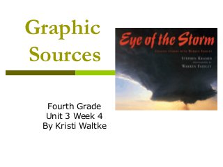 Graphic
Sources
Fourth Grade
Unit 3 Week 4
By Kristi Waltke

 