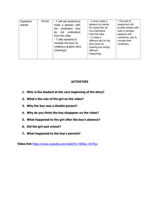 Fourth lesson plan | PDF