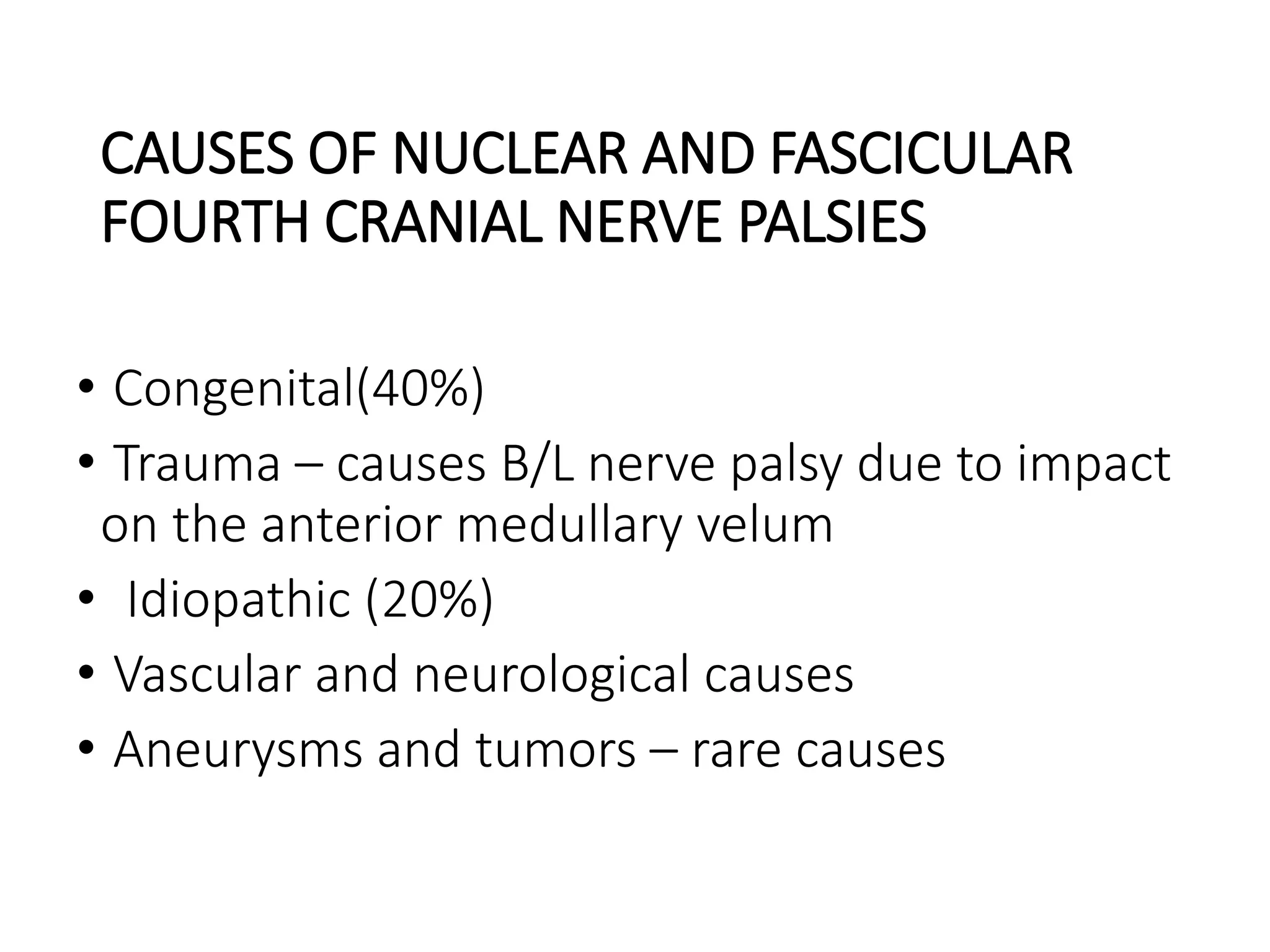 Anatomy of Fourth and sixth cranial nerve | PPTX