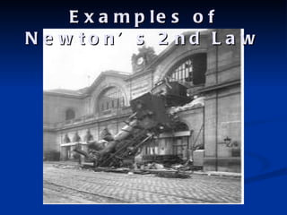 Examples of Newton’s 2nd Law 