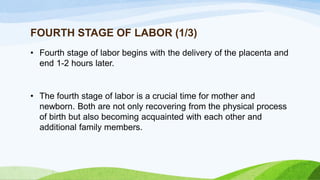 Fourth stage of labor
