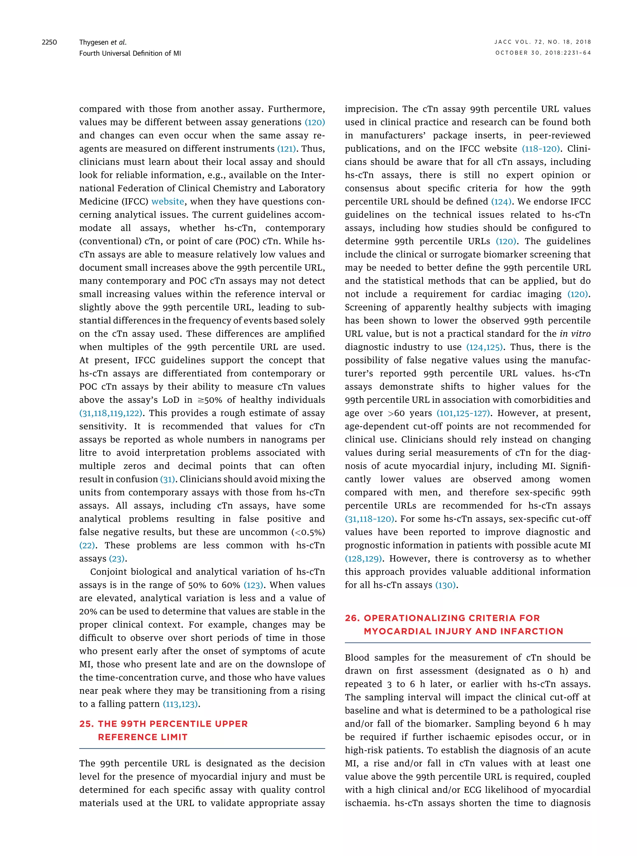 Fourth universal definition of myocardial infarction 2018 | PDF | Heart ...