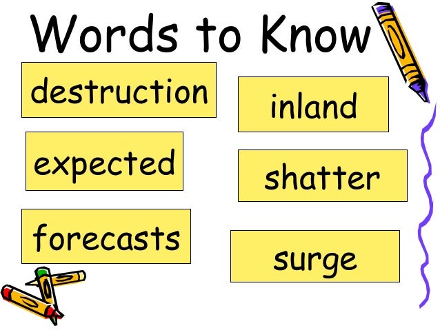 Eye of the Storm Vocabulary PowerPoint
