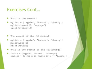 Comprehensive Guide to Python Lists and Dictionaries for Beginners | PPTX