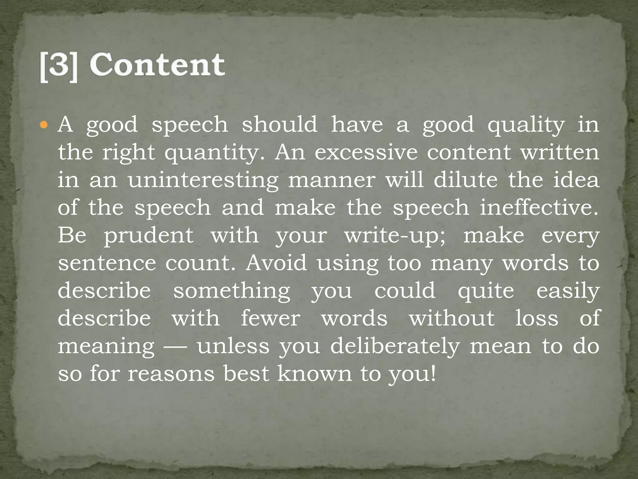 Four types of public speaking and Useful Speech Writing Tips | PPTX