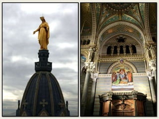 Au dessus de l’abside, St Michel brandit sa
lance : symbole de la lutte du Bien contre
le Mal ou
protection de la cité et de la cathédrale
qu’il domine…
 