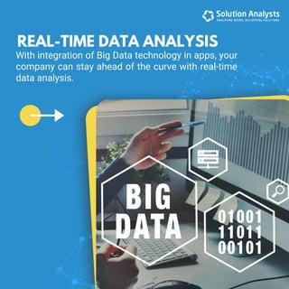 With integration of Big Data technology in apps, your
company can stay ahead of the curve with real-time
data analysis.
RE...