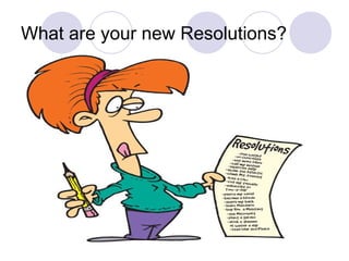 What are your new Resolutions?
 