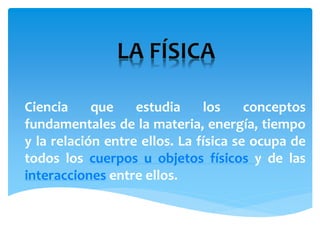 Introducción a la física | PPTX