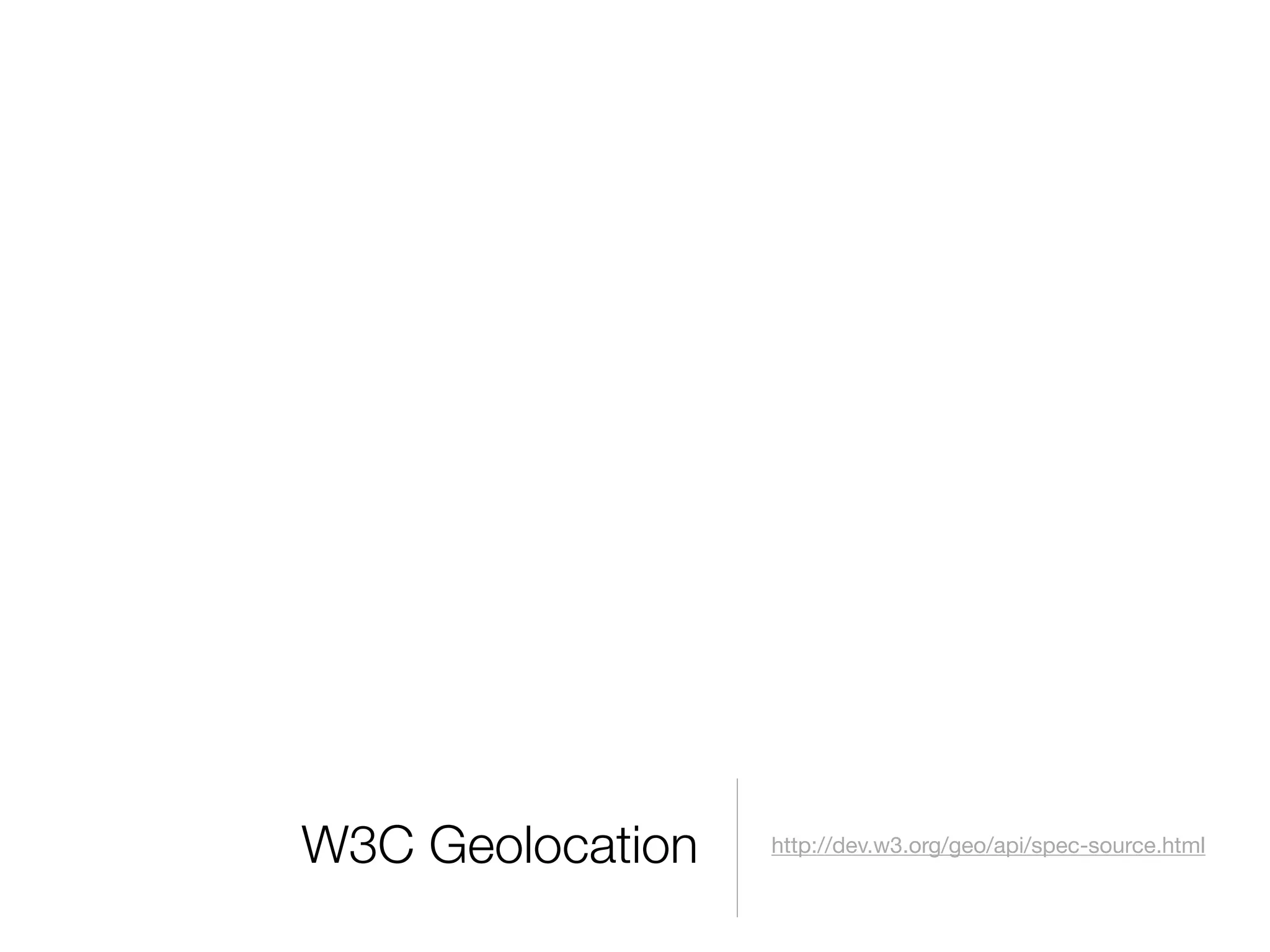 Beyond Google Maps - FOWA 2008 London
