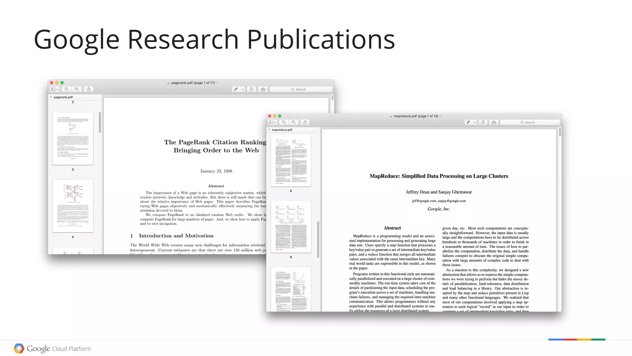 Google Research Publications
 