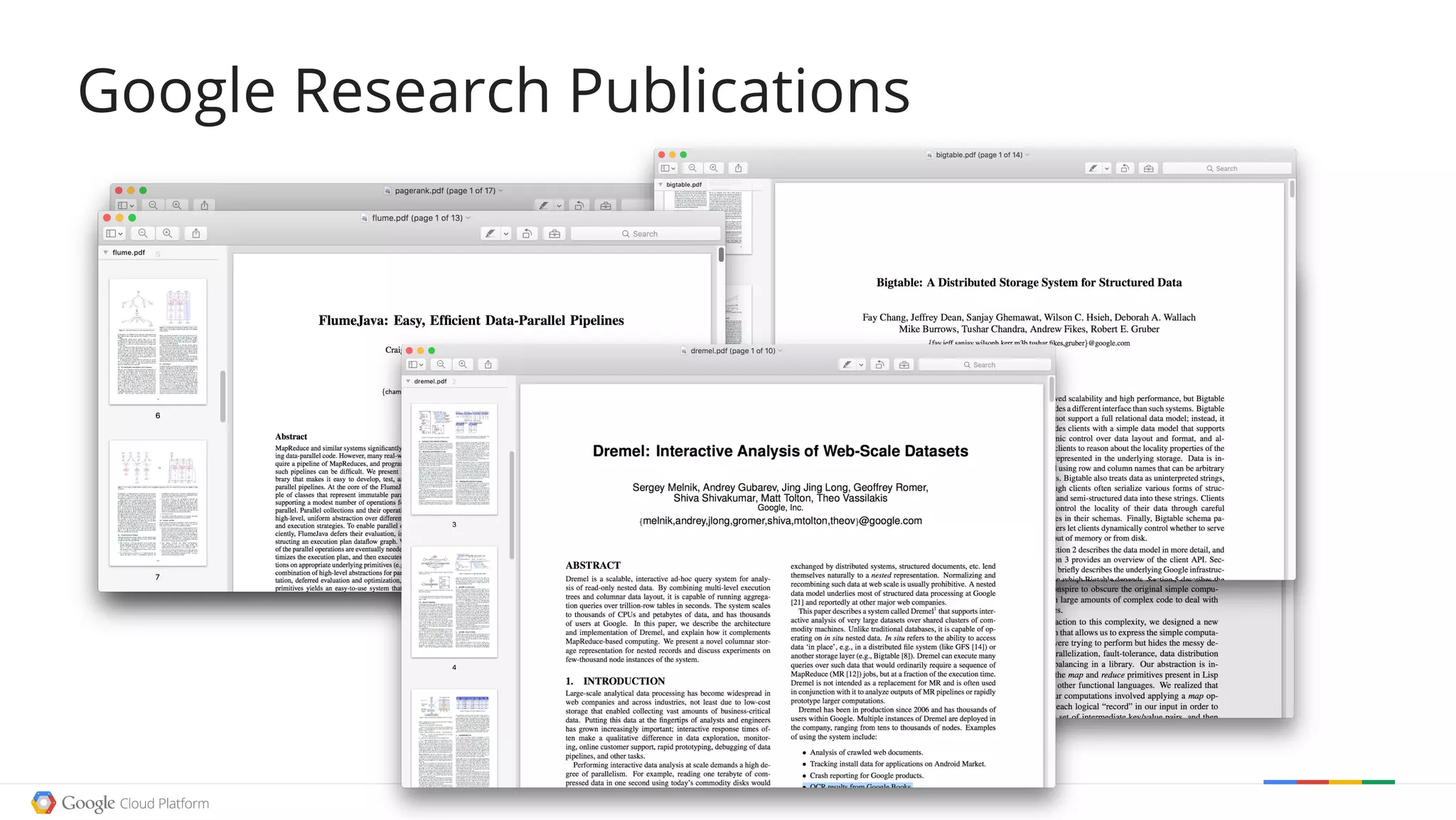 Google Research Publications
 