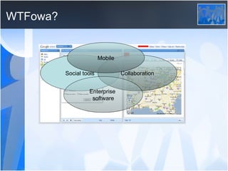 WTFowa? Social tools Collaboration Enterprise  software Mobile 