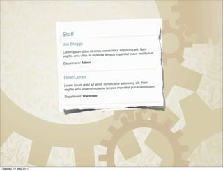 Tuesday, 17 May 2011
 