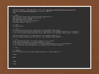 <!DOCTYPE html PUBLIC "-//W3C//DTD XHTML 1.0 Strict//EN" "http://www.w3.org/TR/xhtml1/DTD/xhtml1-strict.dtd">
<html xmlns="http://www.w3.org/1999/xhtml" xml:lang="en" lang="en">
<head>

<!-- META -->
<meta http-equiv="Content-Type" content="text/html; charset=utf-8" />
<meta http-equiv="Content-Language" content="en-us" />
<meta name="description" content="" />
<meta name="author" content="Erskine Design" />
<meta name="Copyright" content="" />

<!-- TITLE -->
<title>Home</title>

<!-- CSS -->
<link href="assets/css/screen.css" type="text/css" rel="stylesheet" media="screen" />
<!--[if IE 6]><link href="assets/css/screen-ie6.css" type="text/css" rel="stylesheet" media="screen" /><![endif]-->
<!--[if IE 7]><link href="assets/css/screen-ie7.css" type="text/css" rel="stylesheet" media="screen" /><![endif]-->

<link href="assets/css/print.css" type="text/css" rel="stylesheet" media="print" />
<link href="assets/css/mobile.css" type="text/css" rel="stylesheet" media="handheld" />

<!-- JS    -->
<script    type="text/javascript" src="assets/js/jquery-1.3.2.js"></script>
<script    type="text/javascript" src="assets/js/onload.js"></script>
<!--[if    IE 6]><script type="text/javascript" src="assets/js/belatedpng-0.0.7a.js"></script><![endif]-->
<!--[if    IE 6]><script type="text/javascript" src="assets/js/ie6.js"></script><![endif]-->

<!-- RSS -->

<!-- FAVICON -->
<link rel="shortcut icon" href="assets/images/site/favicon.ico" type="image/ico" />

</head>	

<body>



</body>

</html>
 