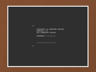 /*


    [PROJECT] by ERSKINE DESIGN

    VERSION 1.0

    IE6 OVERRIDE STYLES


    CONTENTS ----------




    -------------------

*/
 
