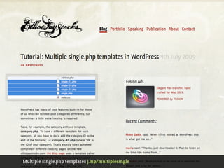Multiple single.php templates j.mp/multiplesingle
 