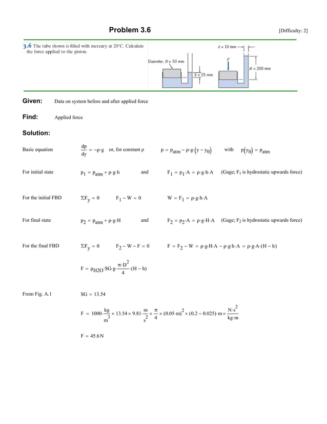 Fox and McDonalds Introduction to Fluid Mechanics 9th Edition Pritchard Solutions Manual