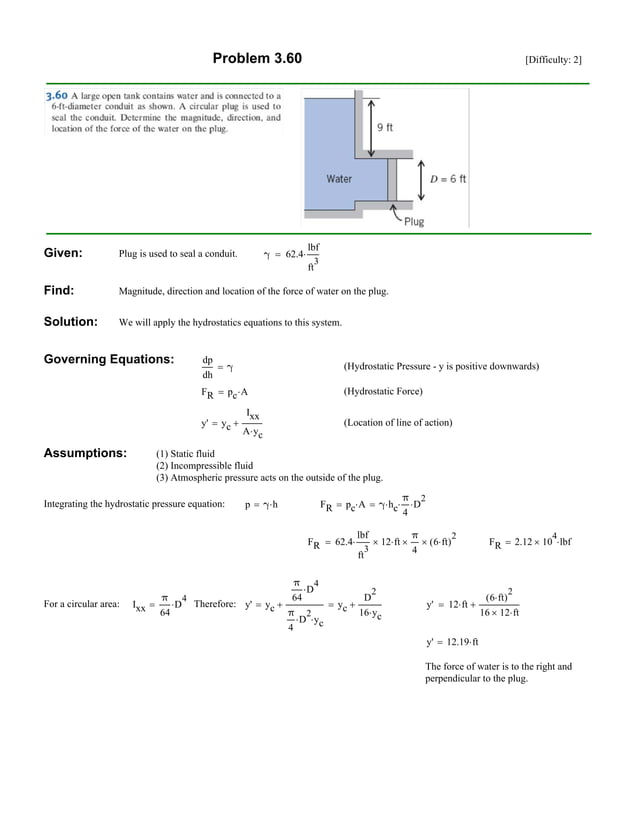 Fox and McDonalds Introduction to Fluid Mechanics 9th Edition Pritchard Solutions Manual