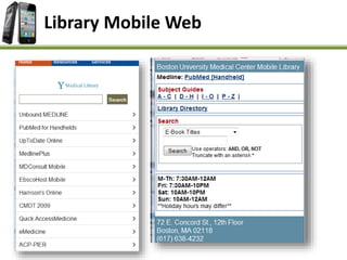 Library Mobile Web
 