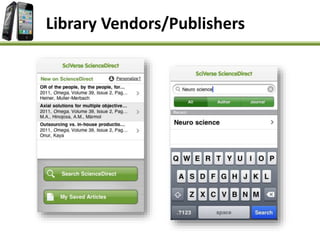 Library Vendors/Publishers
 