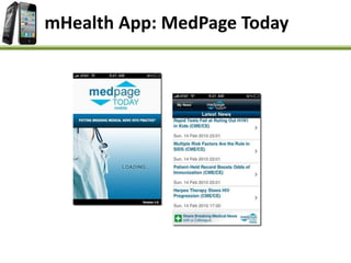 mHealth App: MedPage Today
 